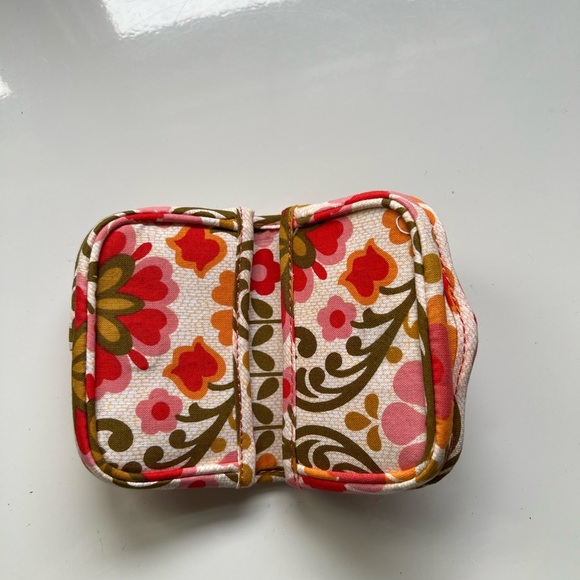 Vera Bradley Card Holder Folkloric Magnetic Close Wallet Floral Colorful Pink - Picture 3 of 5